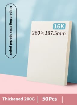 200GSM Oil Pastel Paper Oil Painting Stick Special Paper Blank Drawing A4 Chalk Coloring Crayons Painting Acid Free Cardboard