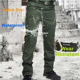2024 City Tactical Pants Men Cargo Trousers Multi-pocket Waterproof Pant Casual Outdoor Training Overalls Clothing Hiking