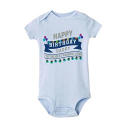 Happy Birthday Daddy I Love You Toddler Boys Girls Infant Clothes Newborn Baby Bodysuit Short Sleeve Summer Romper Birthday Gift