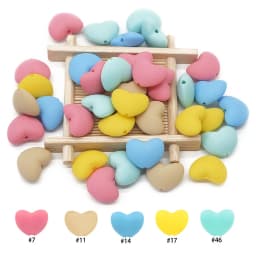Cute-Idea Food grade Baby Silicone Beads 10PCs Baby tooth health Nursing beads Baby Pacifier Chain Toys accessories Baby goods