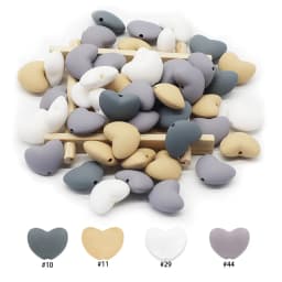 Cute-Idea Food grade Baby Silicone Beads 10PCs Baby tooth health Nursing beads Baby Pacifier Chain Toys accessories Baby goods