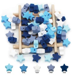 Cute-Idea Food grade Baby Silicone Beads 10PCs Baby tooth health Nursing beads Baby Pacifier Chain Toys accessories Baby goods