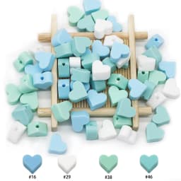 Cute-Idea Food grade Baby Silicone Beads 10PCs Baby tooth health Nursing beads Baby Pacifier Chain Toys accessories Baby goods