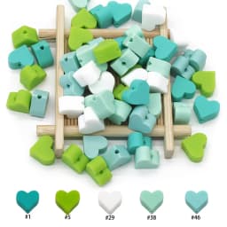 Cute-Idea Food grade Baby Silicone Beads 10PCs Baby tooth health Nursing beads Baby Pacifier Chain Toys accessories Baby goods