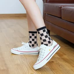 Sexy Lace Women Socks Summer Ultra-thin Transparent Mesh Fishnet Short Socks Harajuku Casual Breathable Black White Crew Socks
