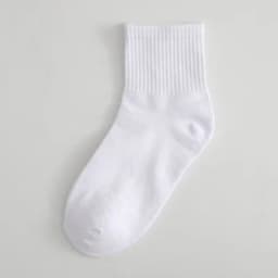 CHAOZHU Women Men Daily Basic Socks White Black Stretch Rib Socks Long Middles Length Spring Autumn Winter Cotton Casual Socks