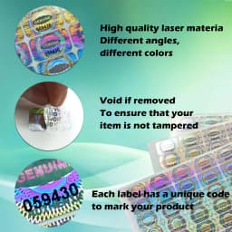 300/600/1200 pcs Security Seal Tamper Proof Stickers Holographic Warranty Void Laser Label with Serial Number Adhesive Labels