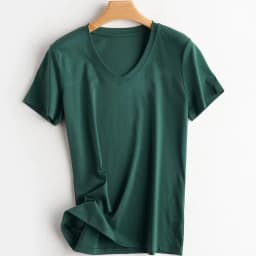 Summer 100% Mercerized Cotton Women Silk T-shirts O Neck Short Sleeve Loose Straight Tops Simple Casual Tees For Minimalist 2025