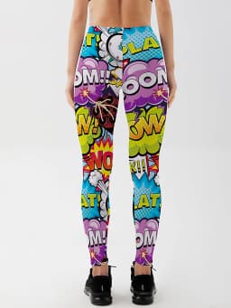 3D Printed Leggings Push Up Leggins Sport Women Fitness Running Pants Cartoon Comic Game Styles Girl Leggins