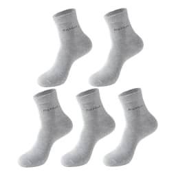 5Pairs/Lot Men's Bamboo Fiber Socks New Casual Business Anti-Bacterial Deodorant Breatheable Crew Socks Men Compression Socks