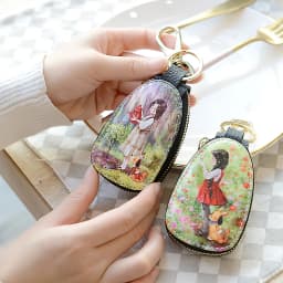 General Car Key Case Cartoon Protection Cover Men And Women Key Holder Porta Chaves Purse Porta Chave Funda Llave Lighter Bag