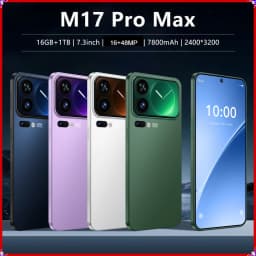 Hot New Smart Mobile Phones 7.3HD Smartphone 5G For 17 Pro Max 22G+2TB Cheap Cell Phone Android Unlocked 7800mAh Dual Sim Card