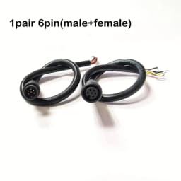 7mm m7 2 3 4 5 6 Pin core 1 male to female male plug cable Connector Waterproof Sensor E-bike Electric bicycle cord 0.2m/1m