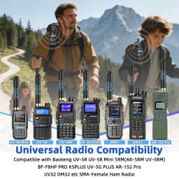 ABBREE AR-805PLUS Mini Antenna Walkie Talkie SMA-Female UHF VHF High Gain upgrade AR-805S For Baofeng UV-5Rmini UV-5RH Ham Radio