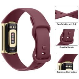 Watch Band for Fitbit Charge 5 6 Strap Wristband Replacement TPU Sport Bracelet for Fitbit Charge 5 Smartwatch Band Accessories