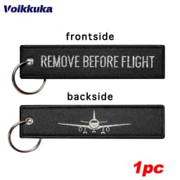 1 PC Wholesale Aviation Keychain Top Gun Maverick Medical Bag Both Sides Embroidery Car Tag Key Accessories Backpack Pendant