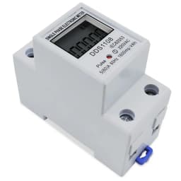 LCD Digital Display Power Consumption Meter Single Phase Energy Meter Watt Wattmeter kWh 230V AC 50Hz 60A Electric Din Rail
