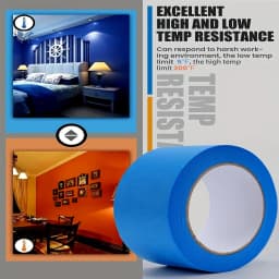 100 Feet * 1in Blue Painters Tape 1 inch Wide, Bulk Original Blue Masking Tape