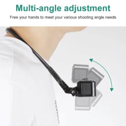Neck Mount Necklace Holder Camera POV Mount for GoPro Hero 13 12 11 10 9 8 7 AKASO SJCAM DJI Osmo Action Insta360 Action Cameras