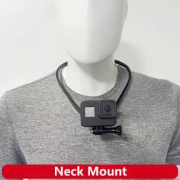 Neck Mount Necklace Holder Camera POV Mount for GoPro Hero 13 12 11 10 9 8 7 AKASO SJCAM DJI Osmo Action Insta360 Action Cameras
