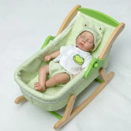 33cm Open Mouth Full Body Silicone Loulou Girl and Boy Newborn bebé de silicona cuerpo entero Handmade Lifelike Gifts for Kids