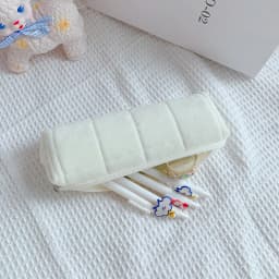 Kawaii Pencil Case Creative Pillow Bag Large Capacity Short fluff Bag for Girls School Supplies Stationery Box Cosmetic Bag