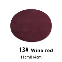 4Pcs Iron On Patches Repair Patches Oval Suede Cowhide Elbow Patches Elbow Knee Velvet Patches for Sweater Repair Clothing Jeans
