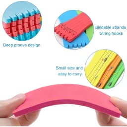 10Pcs Fishing Foam Spools Fishing Line Winding Board Rig Holder Fishing Line Accessories Rig Winders Random Colour
