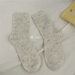 SP&CITY Colored Dotted Sheep Woolen Socks Women's Winter Warm Keeping Middle Tube Socks Casual Thick Korean Fashion Stockings
