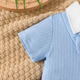 Newborn Baby Boy Jumpsuit Cute Little Dear Short Sleeved Jumpsuit 0-18 Months Old Baby Boy Summer Small Gentleman's Clothing