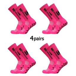 4Pairs/Lot 2024 New ANTI SLIP Tapedesign Football Socks Mid Calf Non-Slip Soccer Sport Cycling Sports Mens Sock EU38-45