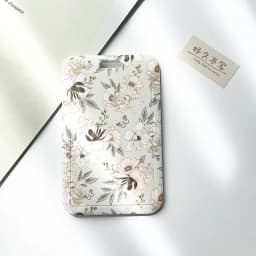1 Pcs Simple And Fresh Flower Card Set Student Card Bus Access Protection Card Holder ABS Plastic Neck Rope Card Cover