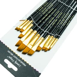 12pcs Professional Paint Brushes Set Round Pointed Tip Nylon Hair Artist Acrylic Brush For Acrylic Watercolor Oil Painting Body