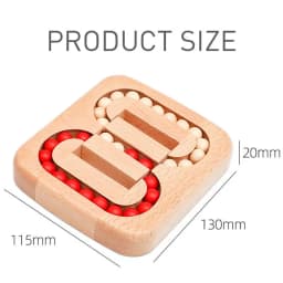 Wooden Puzzle Ball Toys Luban Lock for Children Educational Early Education Rolling Magical Bean Cube Balls