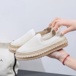 Thin Mesh Women's Casual Shoes Versatile Summer Flat Bottomed Fisherman's Shoes Women's Fashion Breathable Vulcanized Shoes