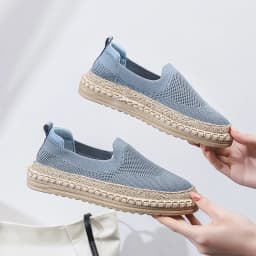 Thin Mesh Women's Casual Shoes Versatile Summer Flat Bottomed Fisherman's Shoes Women's Fashion Breathable Vulcanized Shoes
