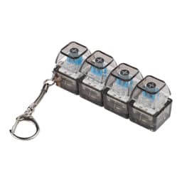 1pcs 4 Keys Mechanical Keyboard Tester LED Keyboard Key Toys Stress Relief DIY Fidget Button Keycap Fidget Keychain Toys