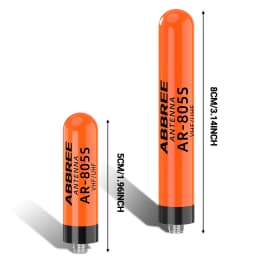 ABBREE AR-805PLUS Dual Band Mini Antenna SMA-Female VHF UHF High Gain For Baofeng UV-5R BF-888S UV-21 PRO 5RH QUANSHENG UV-K5