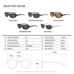 Y2K Retro Sport Sunglasses for Women Men Brown Lenses Vintage 90s Wrap Around UV400 Protection Cycling Windproof Sun Glasses