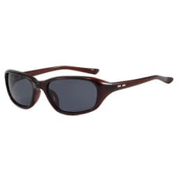 Y2K Retro Sport Sunglasses for Women Men Brown Lenses Vintage 90s Wrap Around UV400 Protection Cycling Windproof Sun Glasses