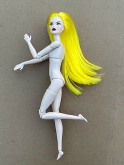 Poppy Parker Makeup Head With Beige Super White Coffee Yoga Slim Doll Body 1/6 Doll Figures Collective Toys