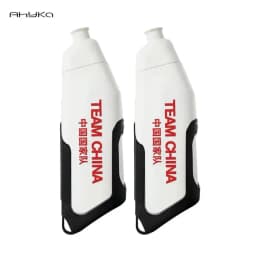 AhyKa Aerodynamic Water Bottle Set Big Capacity Food Grade Bottle With Ultralight Bottle Cage BikeFrame Down Tube WaterKettle 
