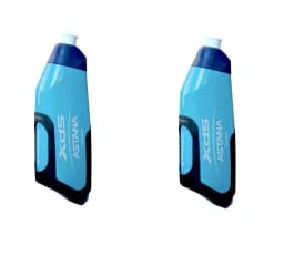 AhyKa Aerodynamic Water Bottle Set Big Capacity Food Grade Bottle With Ultralight Bottle Cage BikeFrame Down Tube WaterKettle 