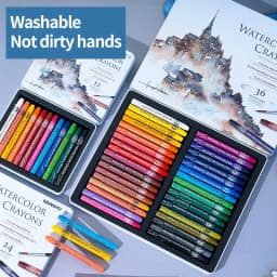 MUNGYO Artist Pastel Sticks 12/24/36 Colors Watercolor Crayons Painting Pigment Professional Art Supplies MAC