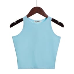 Fashion 2022 New Women Sexy Cotton Crop Top Crop Bustier Multicolor Sleeveless Cropped Blusas Vest Tank Top Camisole 14 Colors