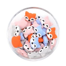 LOFCA 5pc Silicone Animal Beads Panda Food Grade DIY Toy Koala Baby Teething Beads BPA Free Pacifier Chain Accessories