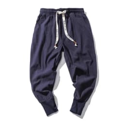 Cotton Harem Pants Men Streetwear Joggers New Baggy Drop-crotch Pants Casual Trousers Men Sweatpants