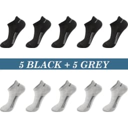High Quality 10Pairs Men Socks Cotton Summer Sports Breathable Ankle Socks Mesh Casual Athletic Thin Cut Short Plus Size 39-48