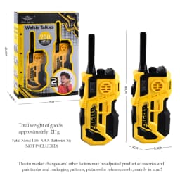 Walkie Talkies, 2 Pcs Long Range Talkies Toys for Kids Channels 2 Way Radio Toy with Light, for Outdoor Sports Camping Climbing