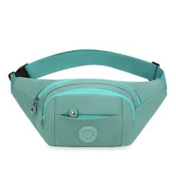 Fashion Flower Pattern Waist Bag Waterproof Multi-Pocket Chest Bag Nylon Large Capacity Fanny Pack